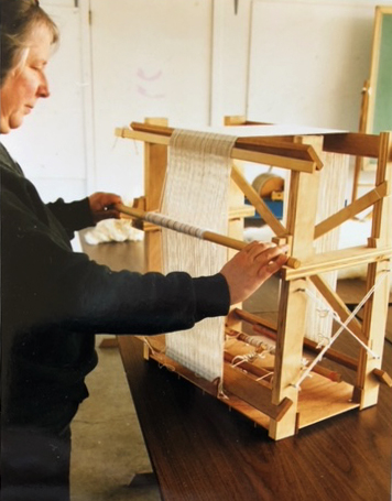 Quarter-scale prototype loom.